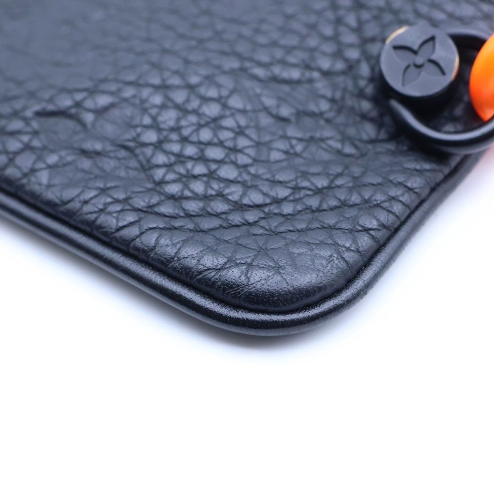 Louis Vuitton Taurillon Monogram Leather Coin Case with Chi-n Black — view 6