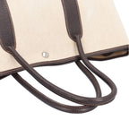 Hermes Garden Party PM Tote Toile Ash Beige Brown — view 9