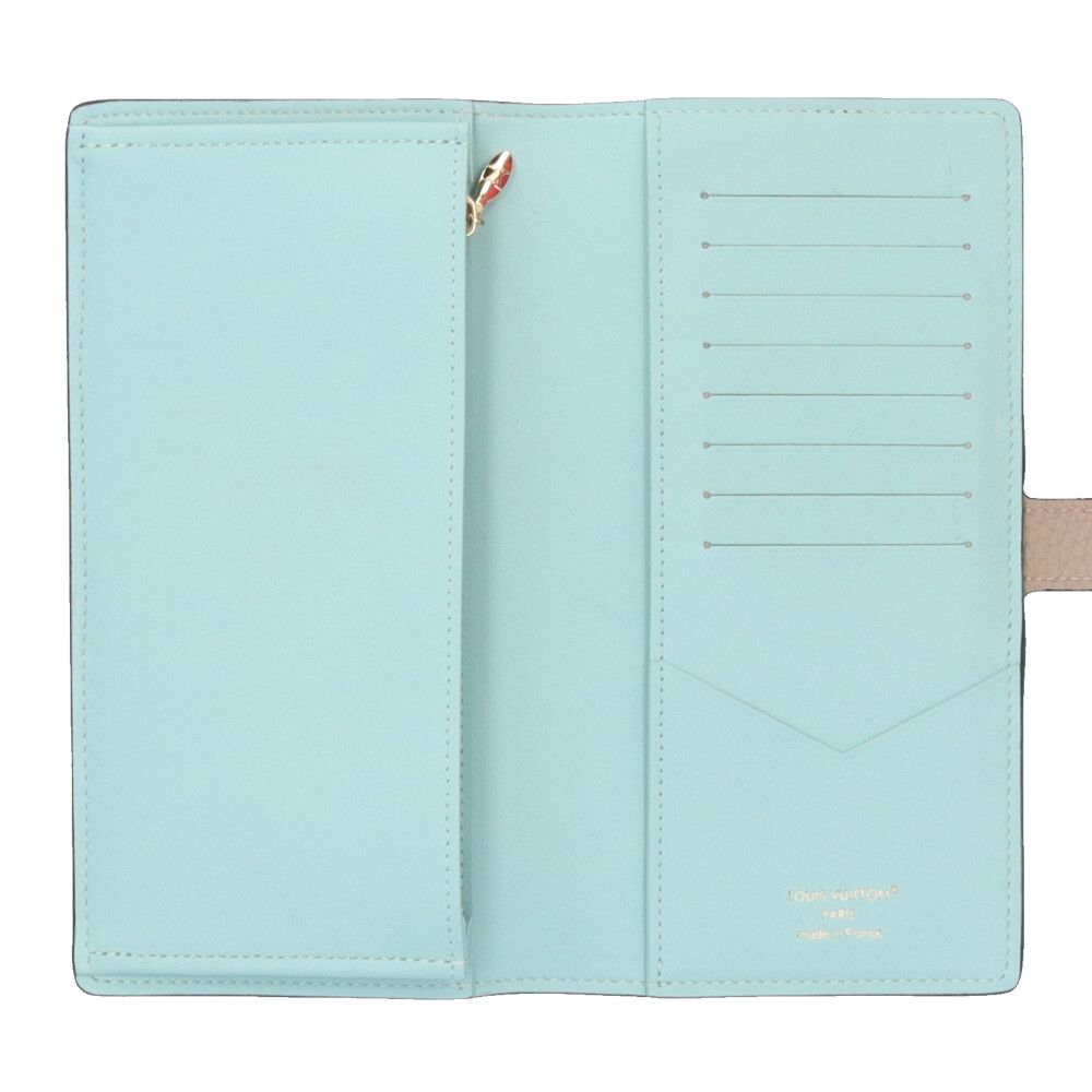 Louis Vuitton Vertical Wallet Taurillon Leather Beige Gale — view 6