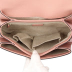 Gucci Interlocking Shoulder Bag Leather Pink G — view 9