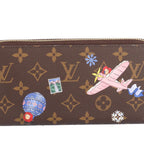Louis Vuitton Vivienne Winter Travel Zippy Wallet Monogram Brown Multicolor — view 9