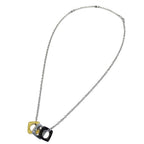 Louis Vuitton Necklace Metal Pendant Monogram Gold Silver — view 2
