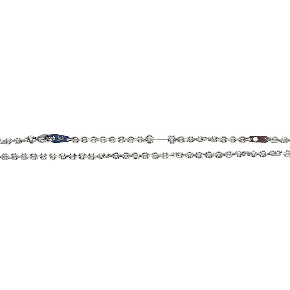 Louis Vuitton Necklace Metal Pendant Monogram Gold Silver — view 4