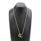 Louis Vuitton Necklace Metal Pendant Monogram Gold Silver — view 8
