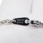 Louis Vuitton Necklace Metal Pendant Monogram Gold Silver — view 5