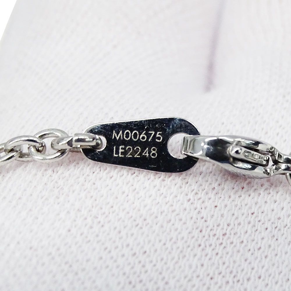 Louis Vuitton Necklace Metal Pendant Monogram Gold Silver — view 5