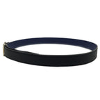 Hermes Constance Belt Logo Black Navy Silver Swift Veau — view 2