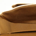 Celine Folco Triomphe Canvas Crossbody Shoulder Bag White — view 7