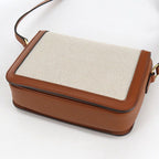 Celine Classic Triomphe Crossbody Shoulder Bag Jacquard Beige — view 2