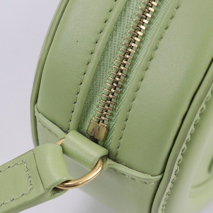 Celine Oval Pass Cuill Triomphe Crossbody Shoulder Bag Leather Green — view 8