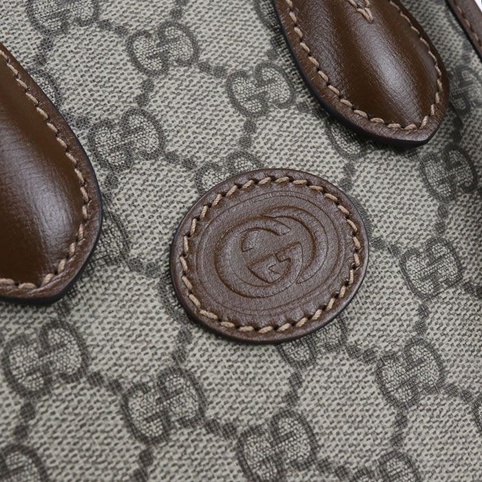 Gucci 2-Way GG Supreme Handbag Beige — view 6