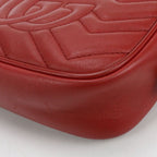 Gucci Mini Camera Bag GG Marmont Crossbody Leather Red — view 7