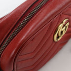 Gucci Mini Camera Bag GG Marmont Crossbody Leather Red — view 6