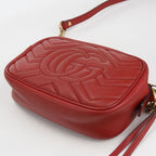 Gucci Mini Camera Bag GG Marmont Crossbody Leather Red — view 2
