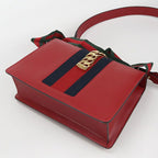 Gucci Sylvie Shoulder Bag Leather Red — view 2