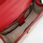 Gucci Sylvie Shoulder Bag Leather Red — view 3
