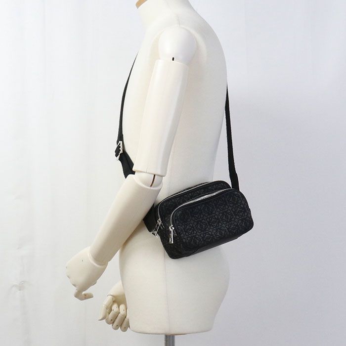 Loewe Camera Bag Anagram Crossbody Jacquard Black — view 9