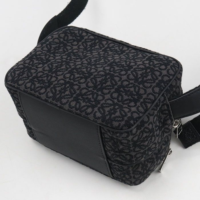 Loewe Camera Bag Anagram Crossbody Jacquard Black — view 2