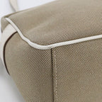Prada Logo Jacquard Crossbody Shoulder Bag Beige — view 8