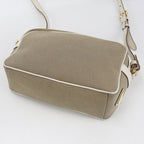 Prada Logo Jacquard Crossbody Shoulder Bag Beige — view 2