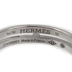 Hermes 18K White Gold Arianne PM Diamond Ring — view 6