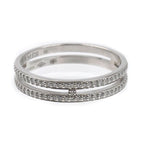 Hermes 18K White Gold Arianne PM Diamond Ring — view 4