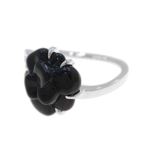 Chanel Camellia Ring Onyx & Diamond 46 — view 4