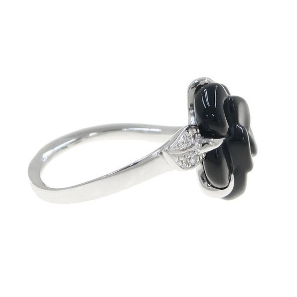 Chanel Camellia Ring Onyx & Diamond 46 — view 5