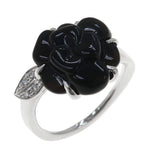 Chanel Camellia Ring Onyx & Diamond 46 — view 7