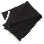 Chanel Cashmere Silk CC Logo Mixed Color Nep Knit Scarf Black — view 2