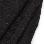 Chanel Cashmere Silk CC Logo Mixed Color Nep Knit Scarf Black — view 6