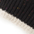 Chanel Cashmere Silk CC Logo Mixed Color Nep Knit Scarf Black — view 4