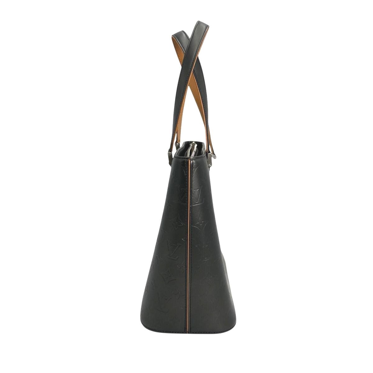 Louis Vuitton Monogram Matte Handbag Stockton Noir — view 4