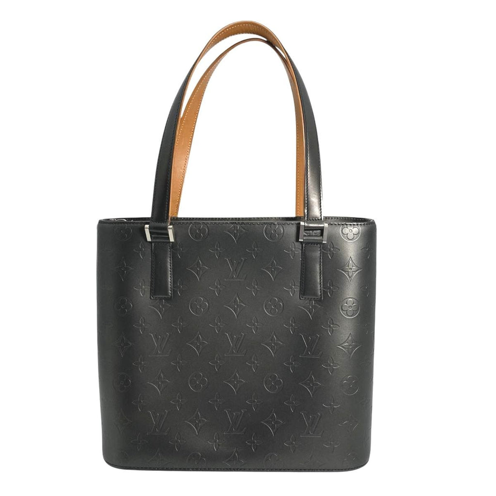 Louis Vuitton Monogram Matte Handbag Stockton Noir — view 2
