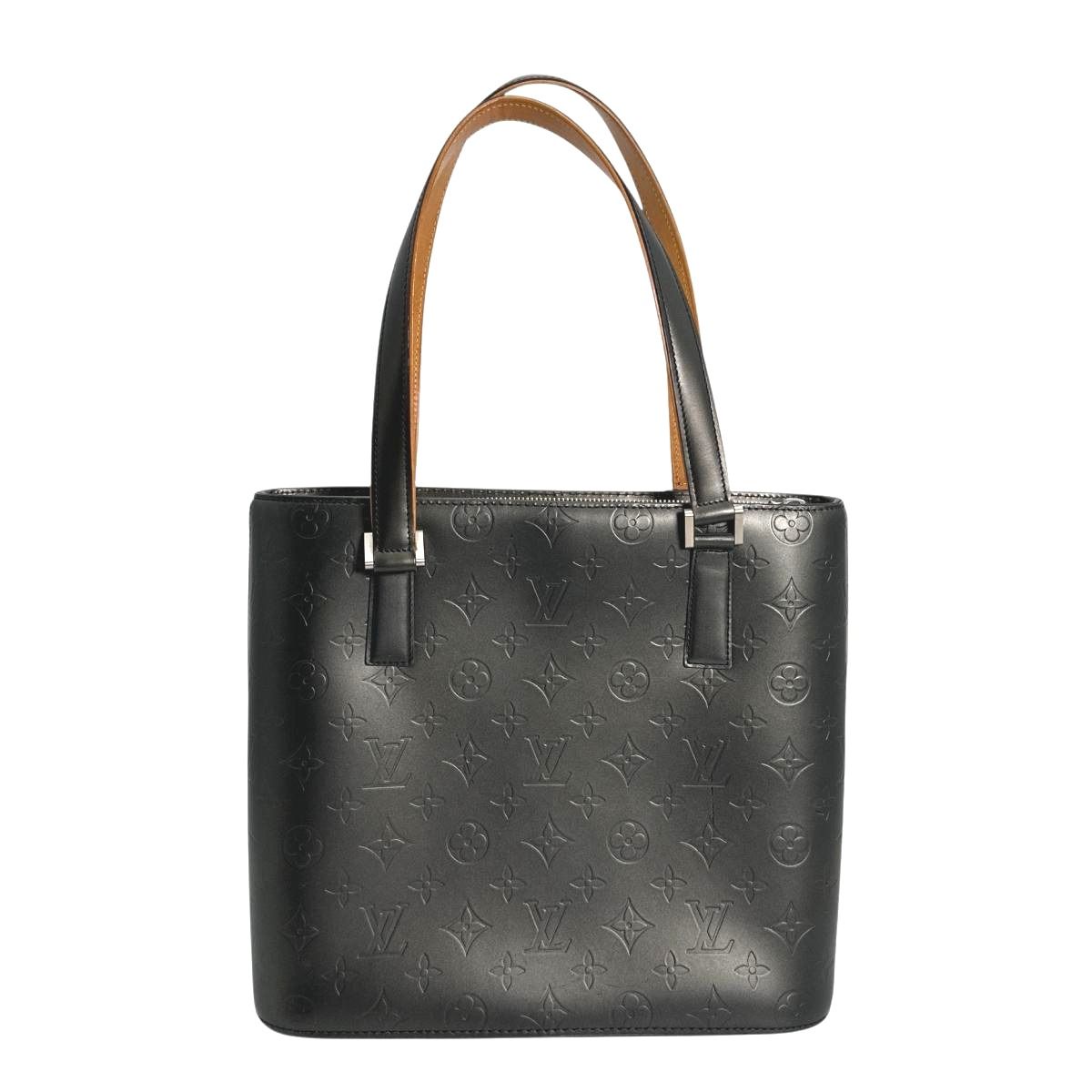Louis Vuitton Monogram Matte Handbag Stockton Noir — view 3