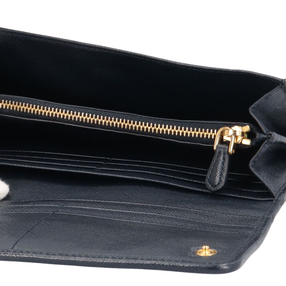 Prada Wallet Nylon Leather Navy Season All Seasons — view 9