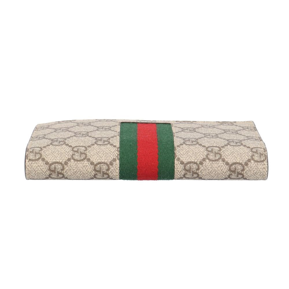 Gucci Sherry Wallet GG Supreme Canvas Beige — view 2