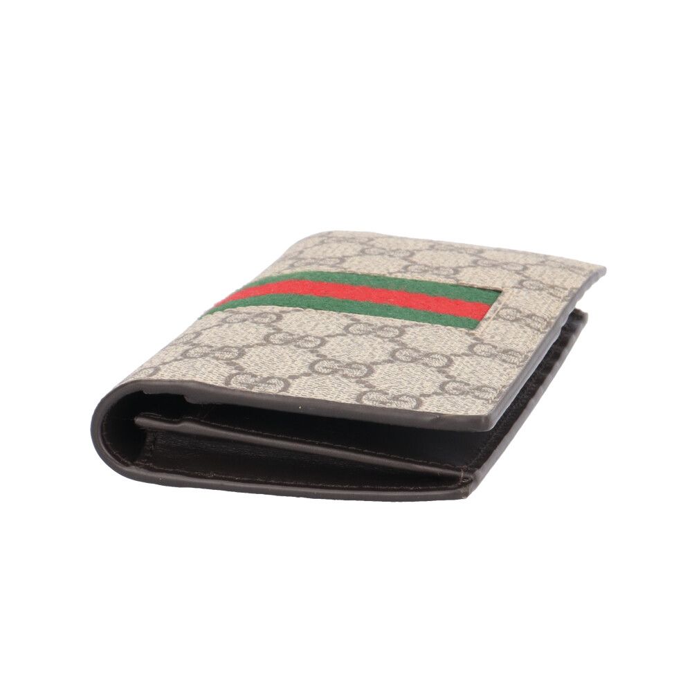 Gucci Sherry Wallet GG Supreme Canvas Beige — view 3