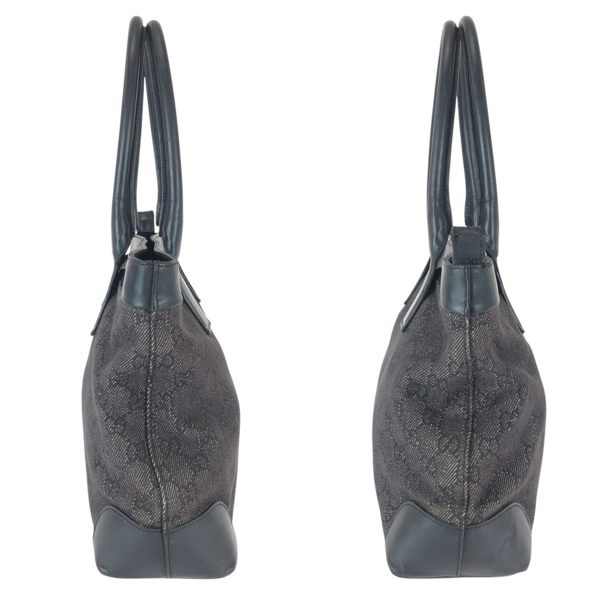 Gucci Black GG Canvas Leather 002 Shoulder Bag Tote — view 8