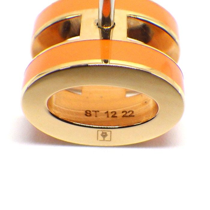Hermes Earrings Pop Mini Pink Orange Graffiti Lacquer — view 5