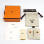 Hermes Earrings Pop Mini Pink Orange Graffiti Lacquer — view 8