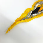 Hermes Carre Plisee Yellow Silk Pliss Scarf — view 5
