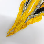 Hermes Carre Plisee Yellow Silk Pliss Scarf — view 9