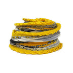 Hermes Carre Plisee Yellow Silk Pliss Scarf — view 2