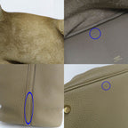 Hermes Picotin Lock MM 22 Beige Marfa Taurillon Clemence Gold Handbag — view 7