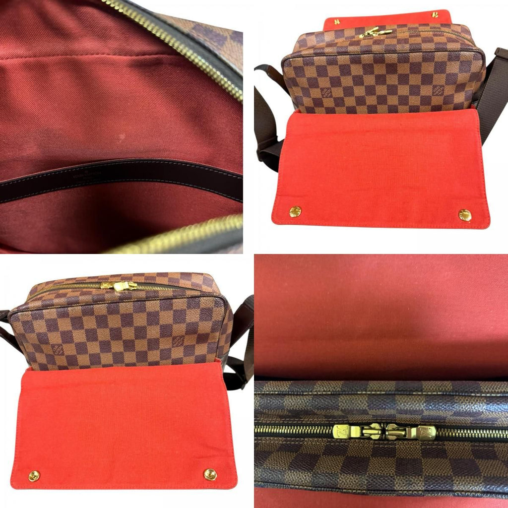 Louis Vuitton Naviglio Damier Shoulder Bag Canvas Brown — view 9