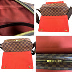 Louis Vuitton Naviglio Damier Shoulder Bag Canvas Brown — view 9