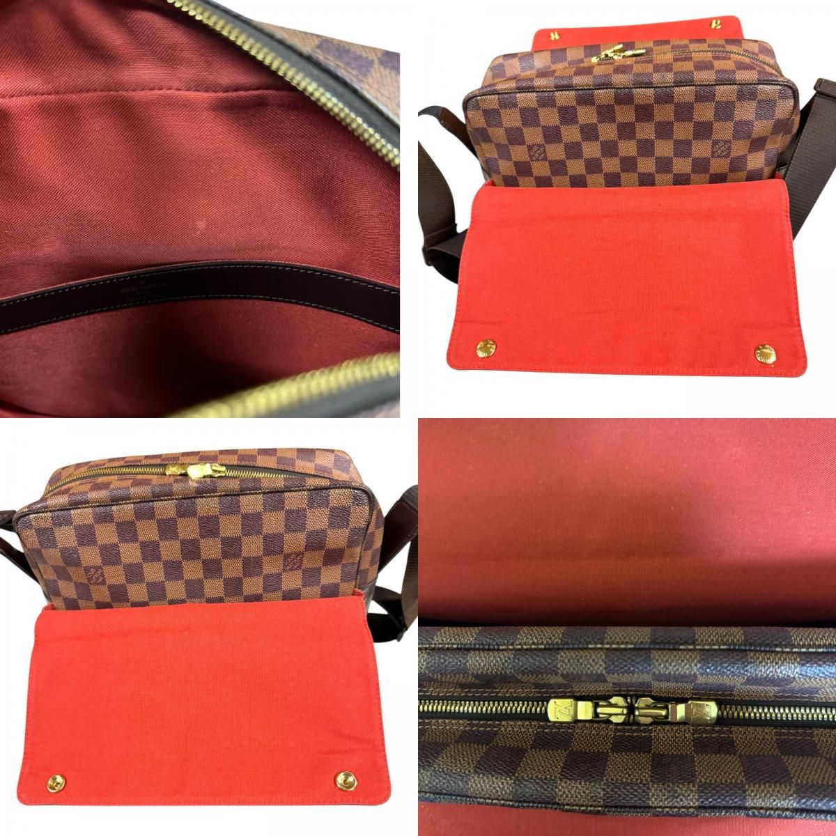 Louis Vuitton Naviglio Damier Shoulder Bag Canvas Brown — view 9