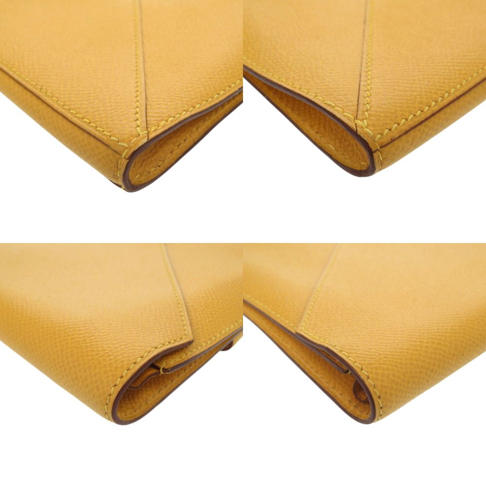 Hermes Courchevel Yellow Clutch — view 3