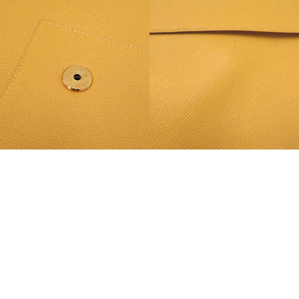 Hermes Courchevel Yellow Clutch — view 7